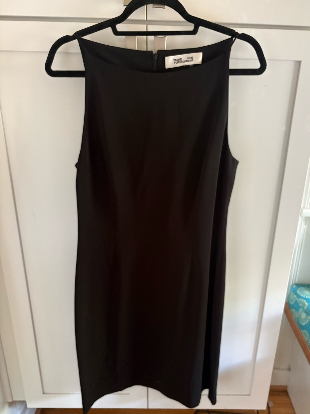 Diane Von Furstenberg Black Sleeveless Spencer Sleeveless Minidress